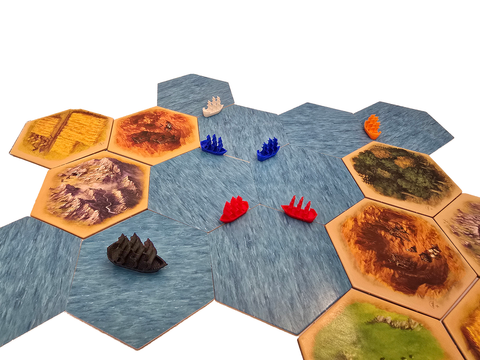 Ships compatible with Catan Seafarerers™ - Red (set of 15)