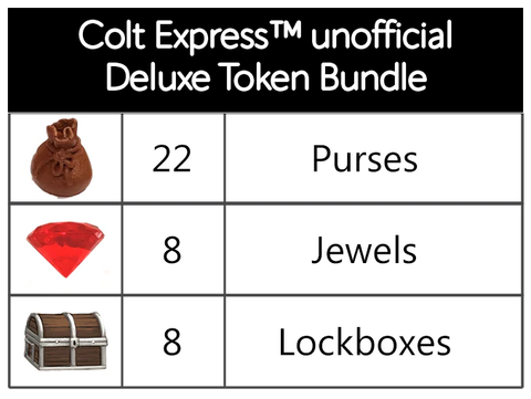 Colt Express™ unofficial Deluxe Token Bundle (set of 38)