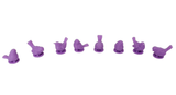 Birds compatible with Wingspan™ - Purple (set of 8)