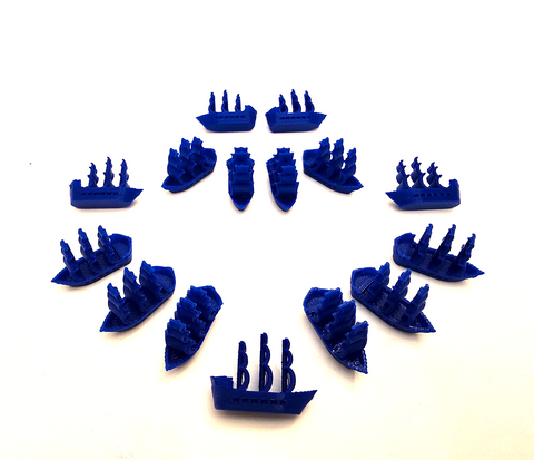 Ships compatible with Catan Seafarerers™ - Blue (set of 15)