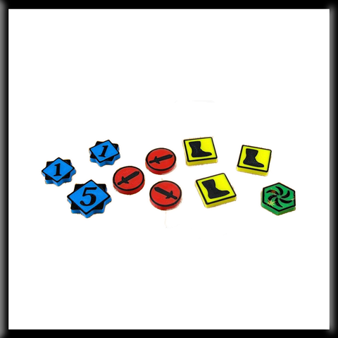 Clank!™ Compatible Resource Tracking Tokens (set of 35)