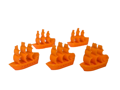 Ships compatible with Catan Seafarerers™ - Orange (set of 15)