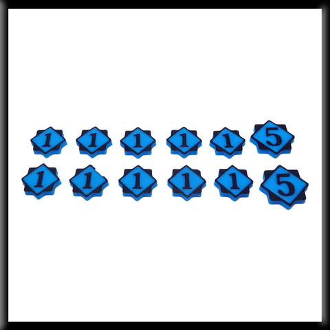 Clank!™ Compatible Resource Tracking Tokens (set of 35)