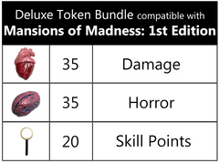 Mansions of Madness™ (1st edition) compatible Deluxe Token Bundle (set of 90)