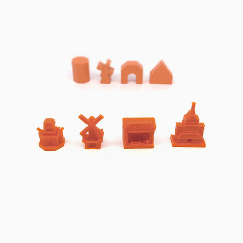 Building Tokens for 2 Factions compatible with Scythe: Rise of Fenris™ (set of 24)