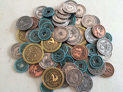 Metal Coins for Scythe (set of 80) - Top Shelf Gamer