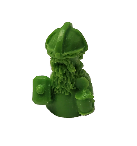 Twinples - Dwarf with Hammer & Shield - Green (set of 1)