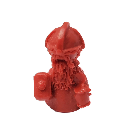Twinples - Dwarf with Hammer & Shield - Red (set of 1)