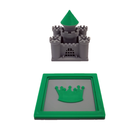 Castles compatible with Kingdomino™ - Green (set of 2)