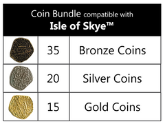 Isle of Skye™ compatible Metal Coin Bundle (set of 70)
