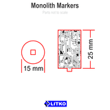 Monolith Markers (set of 5)