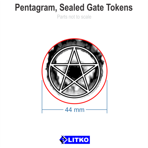 Pentagram, Sealed Gate Tokens (set of 3)