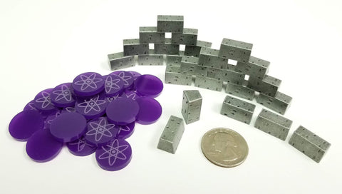 Manhattan Project: Energy Empire™ compatible Deluxe Token Bundle (set of 52)