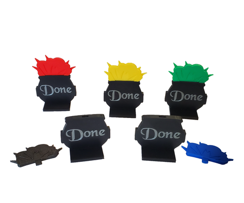 3D Done Indicator compatible for Quacks of Quedlinburg™ (set of 5)