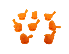 Birds compatible with Wingspan™ - Orange (set of 8)
