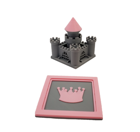 Castles compatible with Kingdomino™ - Pink (set of 2)