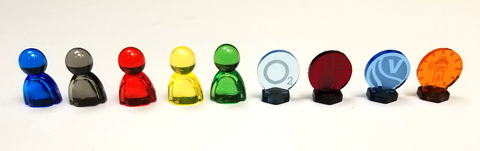 Tracking Markers and Pawns for Terraforming Mars (set of 9)