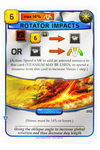 Acrylic Resource Tokens compatible with Terraforming Mars™ Venus Expansion (set of 23)