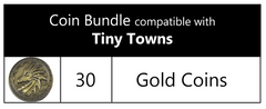 Tiny Towns: Fortune™ compatible Metal Coin Bundle (set of 30)