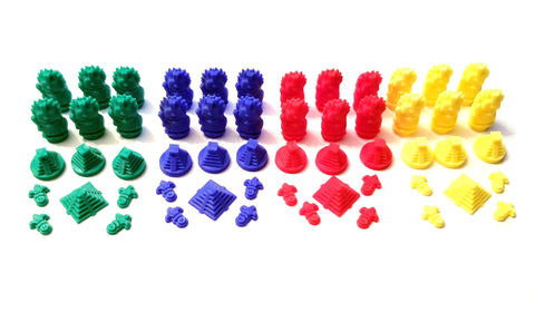 3D Printed Player Tokens compatible with Tzolk'in™ (set of 56)