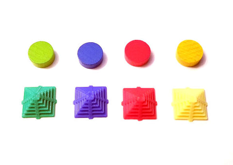 3D Printed Player Tokens compatible with Tzolk'in™ (set of 56)