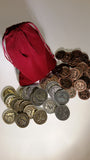 Valkyrie Coin Set in a Burgundy Bag (set of 50)