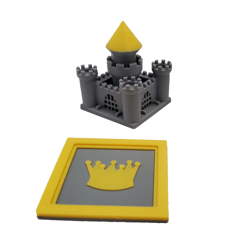 Castles compatible with Kingdomino™ - Yellow (set of 2)