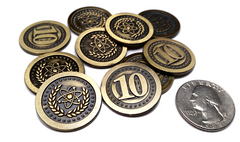 Atomic Gold Coins (set of 10)