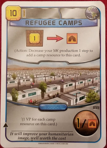 Acrylic Resource Tokens compatible with Terraforming Mars™ Expansion: Colonies™ (set of 8)