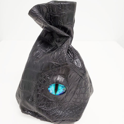 Standing Dragon Eye (Blue) Drawstring Bag