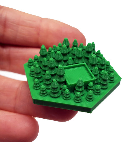 3D Greenery Hex Tiles Booster Pack (set of 5)