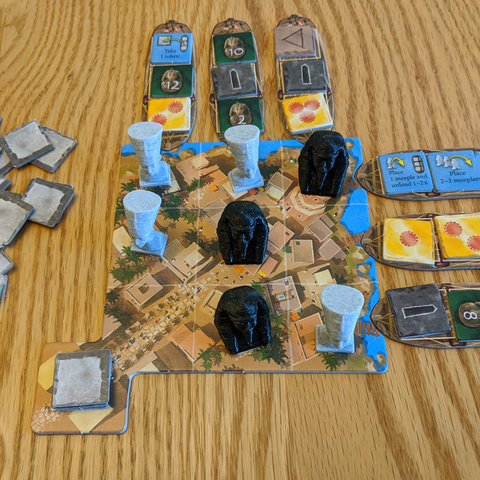 Nefertiti and King Tut Pawns compatible with Imhotep™: The Duel™ (set of 8)