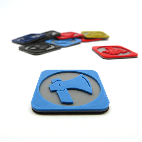 Pillage tokens compatible with Blood Rage (set of 9)