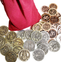 Fire Coin Set in a Burgundy Bag (Set of 50)