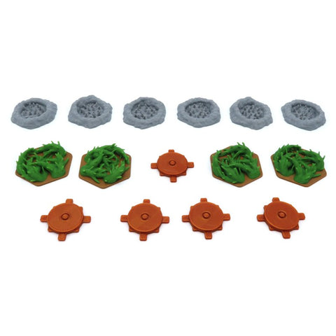Scenery upgrade kit compatible with Jaws of the Lion™ to Gloomhaven™ (set of 94)