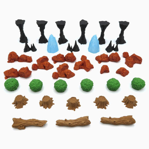 Scenery upgrade kit compatible with Jaws of the Lion™ to Gloomhaven™ (set of 94)