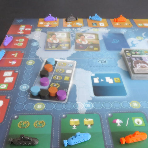 Submarine Action Markers compatible with Underwater Cities (set of 12)