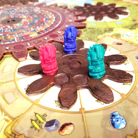 3D Printed Player Tokens compatible with Tzolk'in™ (set of 56)