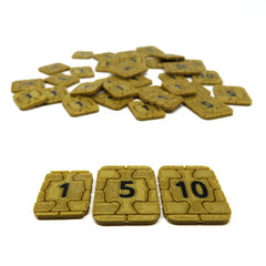 Credit Tokens compatible with Underwater Cities™ (set of 35)