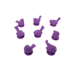 Birds compatible with Wingspan - Purple (set of 8)