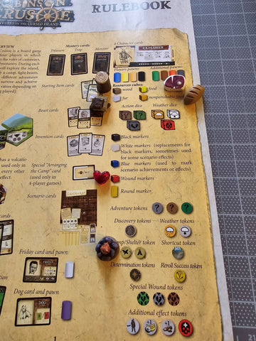 Robinson Crusoe™ compatible Deluxe Token Bundle (set of 49)