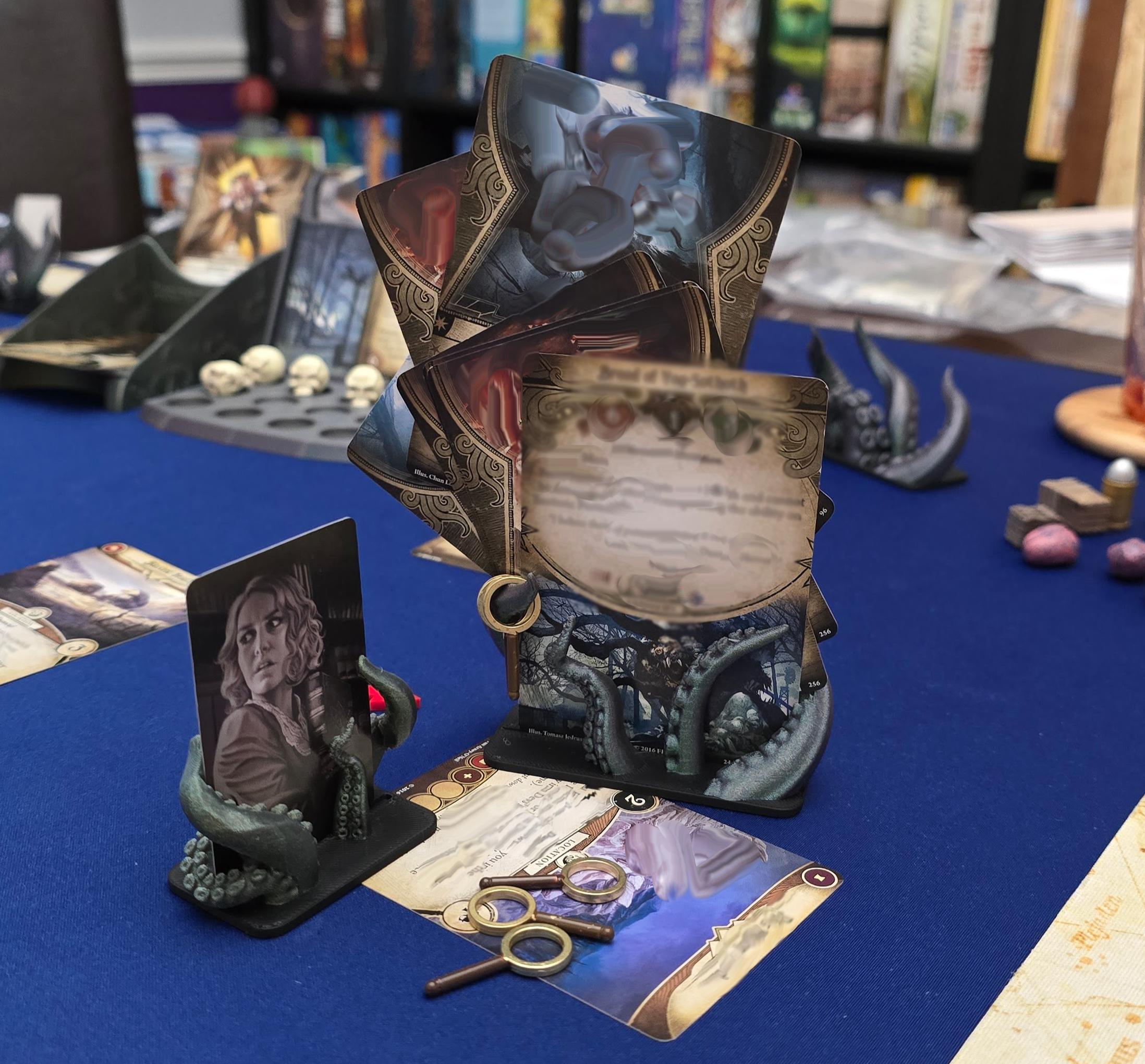 Top Shelf Gamer | The Best Arkham Horror: The Card Game Upgrades and Accessories | Investigator Card Stands compatible with Arkham Horror LCG (set of 4) Top Shelf Gamer | The Best Arkham Horror: The Card Game Upgrades and Accessories | Investigator Card Stands compatible with Arkham Horror LCG (set of 4)
