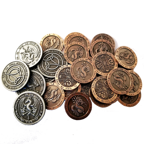 Near and Far w/ Top Shelf Token bundle, metal coins, and upgraded camp tokens  [Used, Like New]