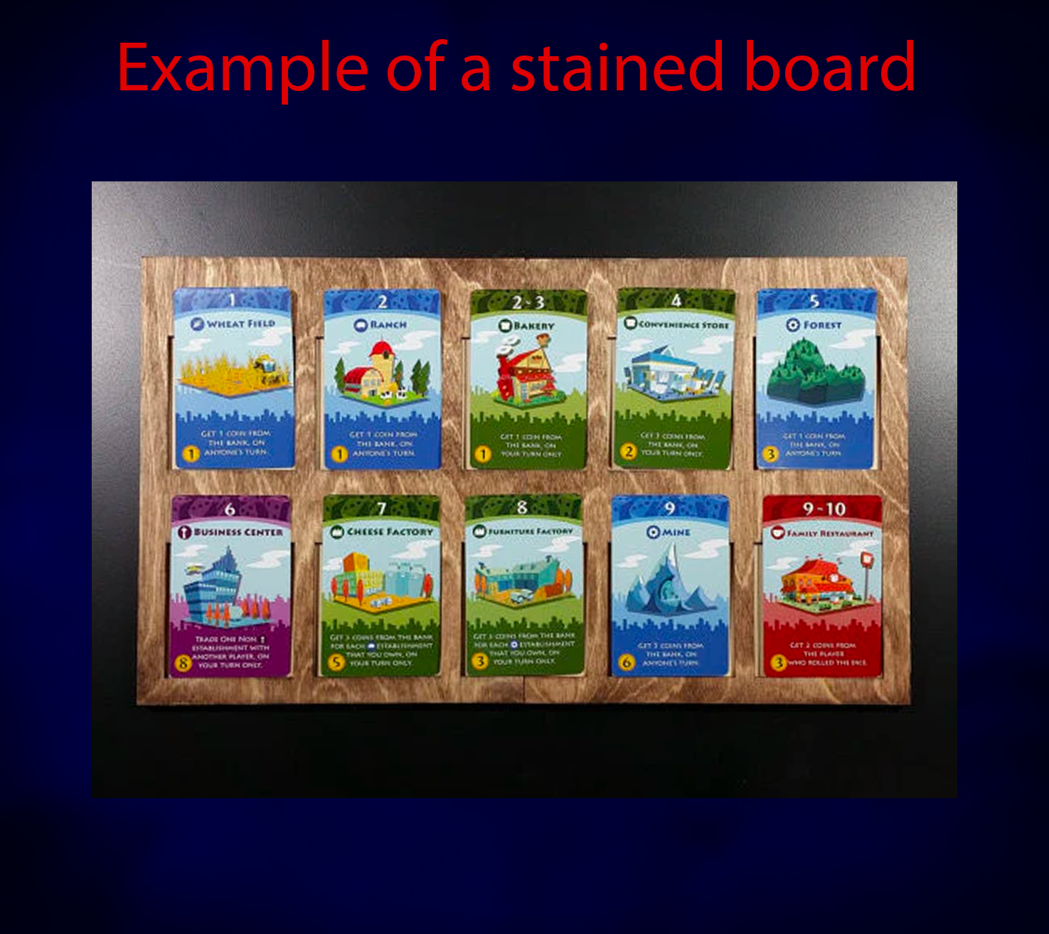 machi koro card sleeves Machi Koro Board Game Compatible Card Sleeves