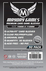 PREMIUM Mayday Ultra-Fit Card Sleeves: 70 x 110mm (set of 50) - Top Shelf Gamer