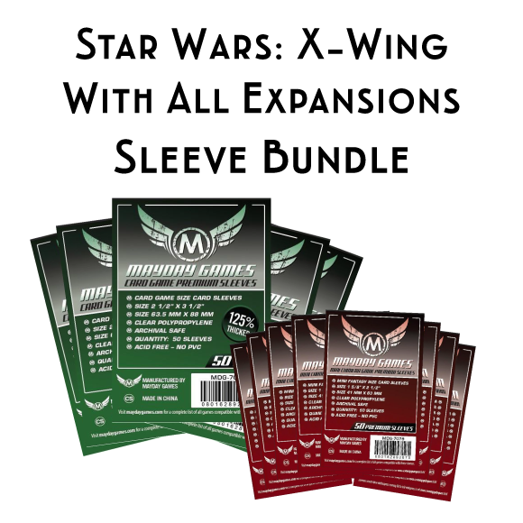 Card Sleeve Bundle: Star Wars: X-Wing, Comprehensive Bundle Card Sleeve Bundle: Star Wars: X-Wing, Comprehensive Bundle