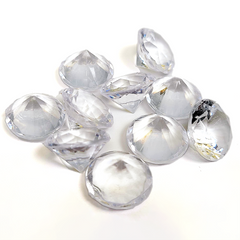 Clear Gem (Diamond) Tokens - Acrylic (set of 10)