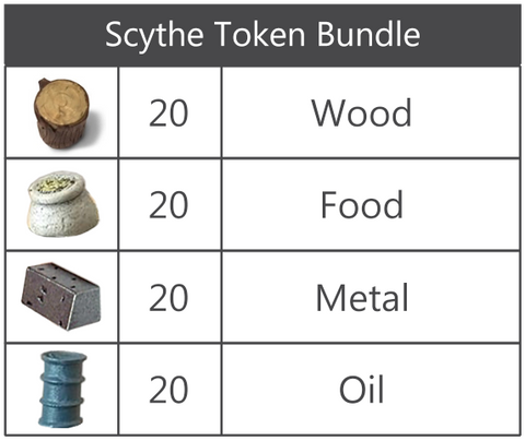 Scythe™ compatible Deluxe Token Bundle (set of 80)