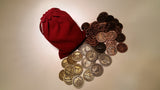 Valkyrie Coin Set in a Burgundy Bag (set of 50)