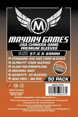 PREMIUM Mayday USA Chimera Card Sleeves: 57.5 x 89mm (set of 50) - Top Shelf Gamer